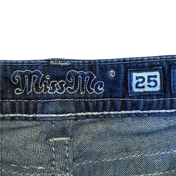 Miss Me Mid Rise Skinny Jeans Women's Size 25 Embellished Pocket Jeans - Picture 7 of 7